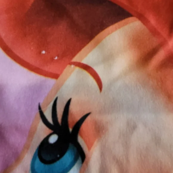 Disney Ariel Mermaid Colorful Keyhole Pajama Nightgown Size 6x Girls - Picture 5 of 12